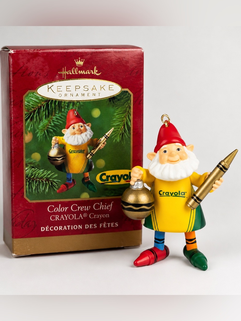 Hallmark 2001 Color Crew Chief Crayola Crayon Keepsake Ornament Boxed